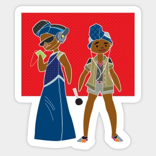 Afro Punk Style Sticker